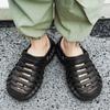 2025 summer outdoor two wear beach hole shoes breathable thick-soled sandals river-walking slippers foreign trade bag head sandals men