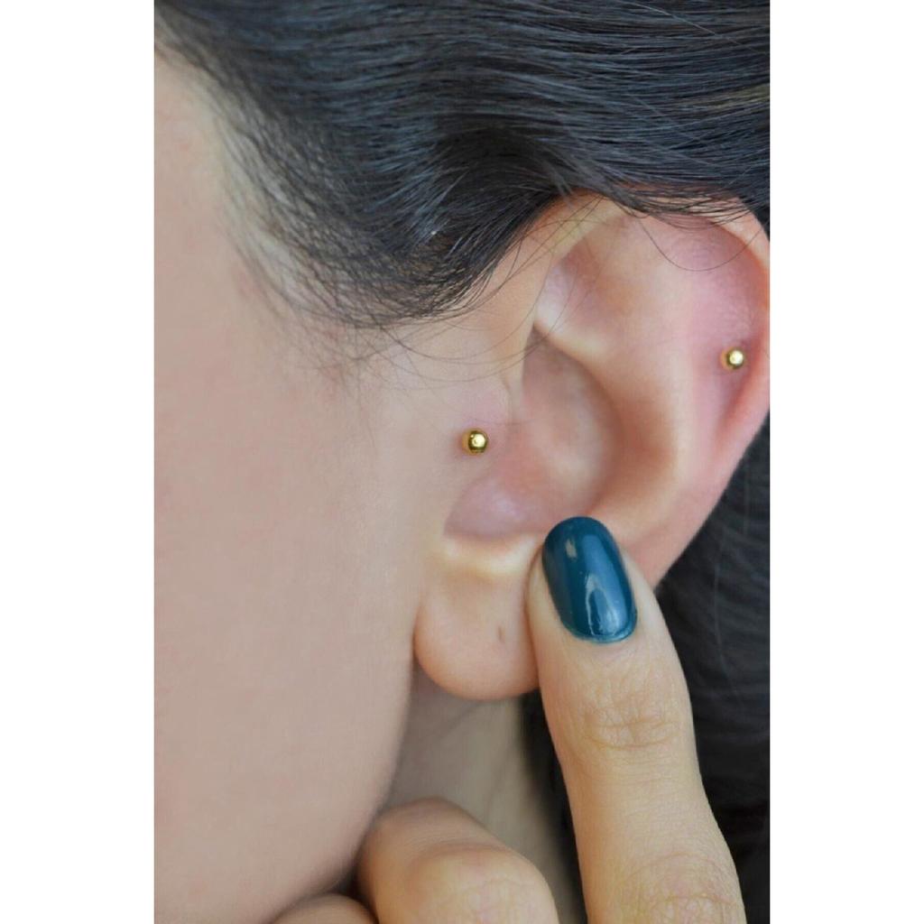 Gold Steel Ball Piercing 8 Mm