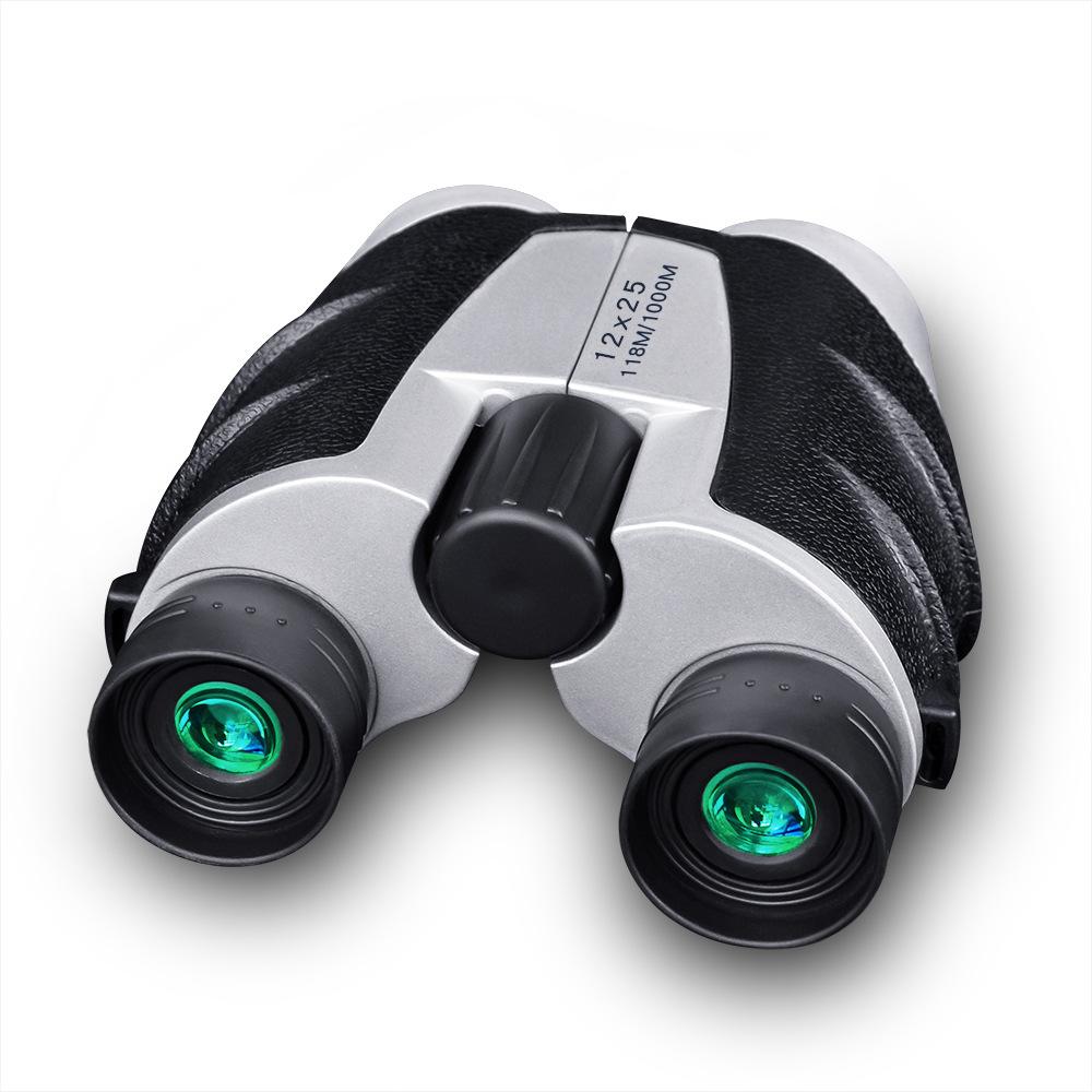 Private Model New Binoculars 12×25 High Definition Adult Children Bird Watching Portable Paul Glasses