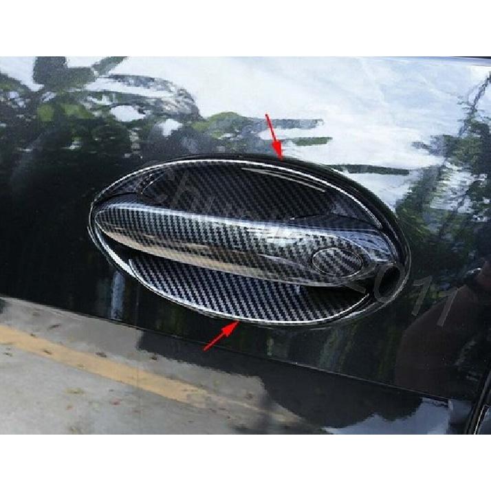 Fiber Side Door Handle Bowl Molding Cover Trim for - BMW X5 G05 ABS 4PS