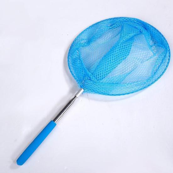 Yousheng Kids Telescopic Fishing Net 5-Section Retractable Stainless Steel Pole Outdoor Butterfly Catcher Net Anti-slip Handle Lightweight Landing