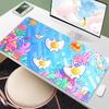 Cartoon Underwater Ocean Creature Pattern Large Mouse Pad Non Slip Rubber Base Extended Desk Mat For Pc Laptop Office Daily Use
