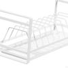 Bowl Cup Holder Carbon Steel Dish Organizer Stand Rustproof Drying Plate Rack