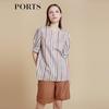 Women's Color-Blocked Stripe Top