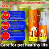 Dog anal adenitis, perianal inflammation, redness and swelling, spray Fuanshu, pet cat rubbing butt, pus blood plaster