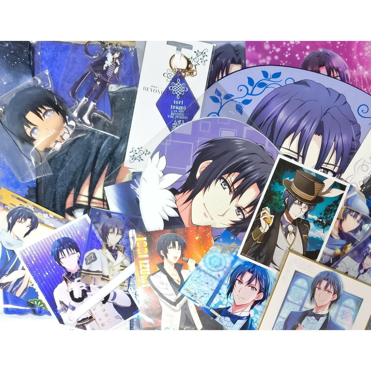 Used IDOLiSH7 Izumi Kazuori Goods Bulk Sale Fan Acrylic Clear File Bromide Colored Paper Big Towel Card