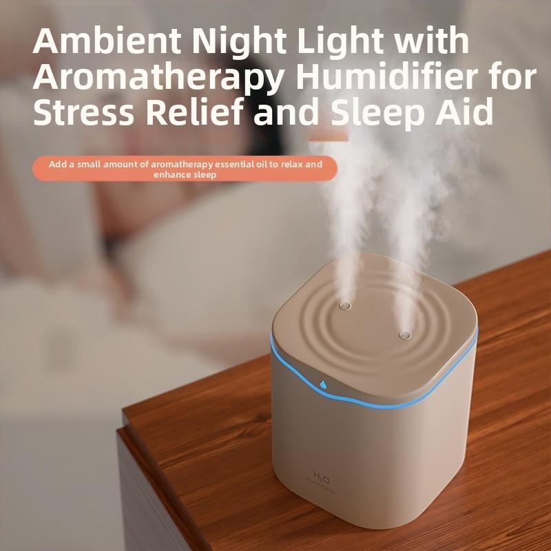 2200ML New USB Double Spray Air Humidifier Essential Oil Diffuser Ultrasonic Air Diffuser Household Aroma Diffuser Humidifier