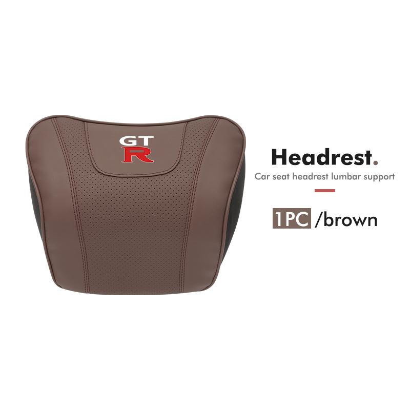 

Car Triangle Headrest Lumbar Support Cushion Comfort Pillow For Nissan GTR NISMO JDM R32 R33 R34 Teana Skyline Kawasaki