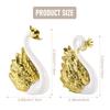 2025 Trend 2 Pieces Of Swan Ornaments Figurines,Swan Cake Decoration,Car Figurines Decoration,Home Wedding Christmas Decoration