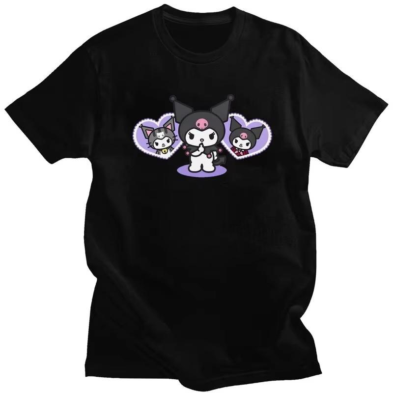 

Sanrio Anime Kuromi T Shirt Unisex Women Tshirt Streetwear Tee Tops Tshirt Merch S