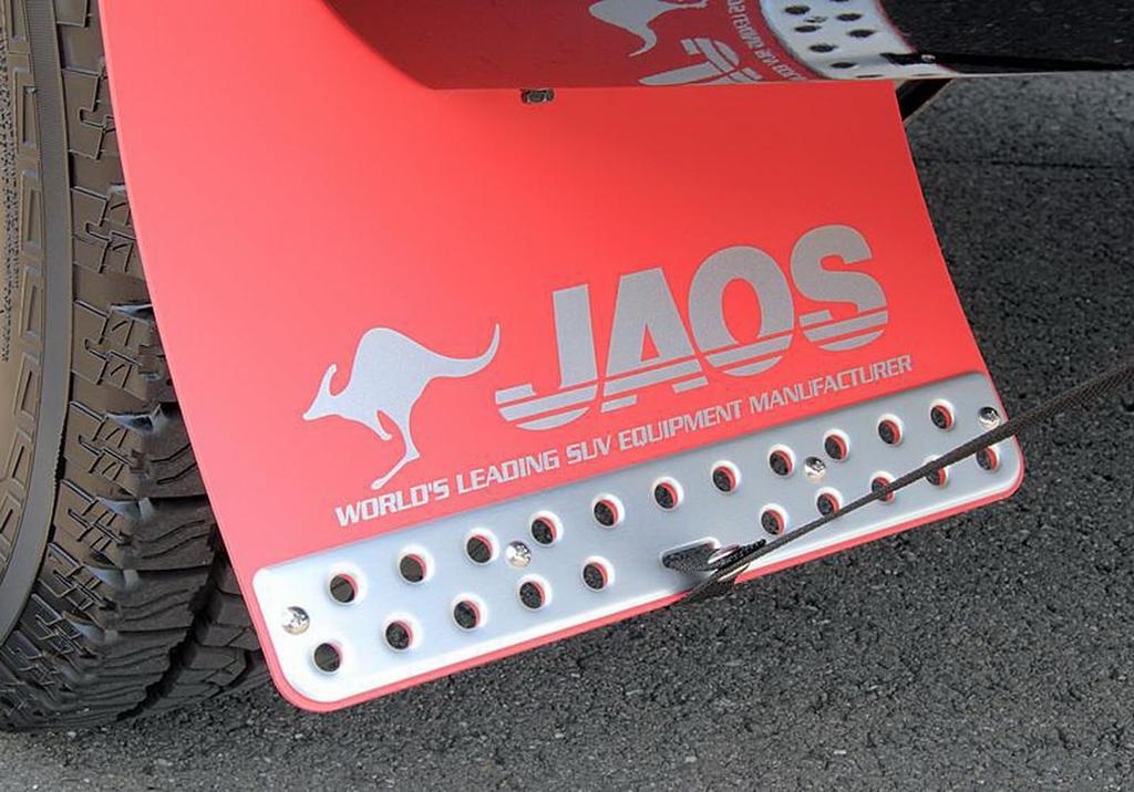 JAOS Mud Guard III Front for Delica All B621304F Set, Red, D5 (Model Year 07.01-) [Suitable for Models]
