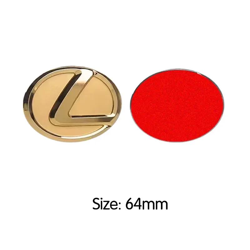 Autocolante cu logo metalic pentru volan, proces de înaltă calitate placat electric, 64mm 77mm, pentru Lexus ES240 ES250 IS250 LX460 RX270 RX300 RX350