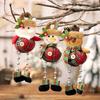 Elk Santa Dolls Christmas Pendants Merry Christmas Pendants Hanging Ornaments 2022 Xmas Party New Year Decorations Navidad Noel