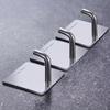 Stainless Steel Hook Strong Adhesive Hook Door Back Coat Hook Hardware Coat Hook Perforation-free Metal Coat Hook