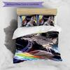 3pcs douma1 Design Cover Set - HD Printed Bedding with 1 Cover and 2 Pillowcases - Perfect for Home and Dorm Decor
