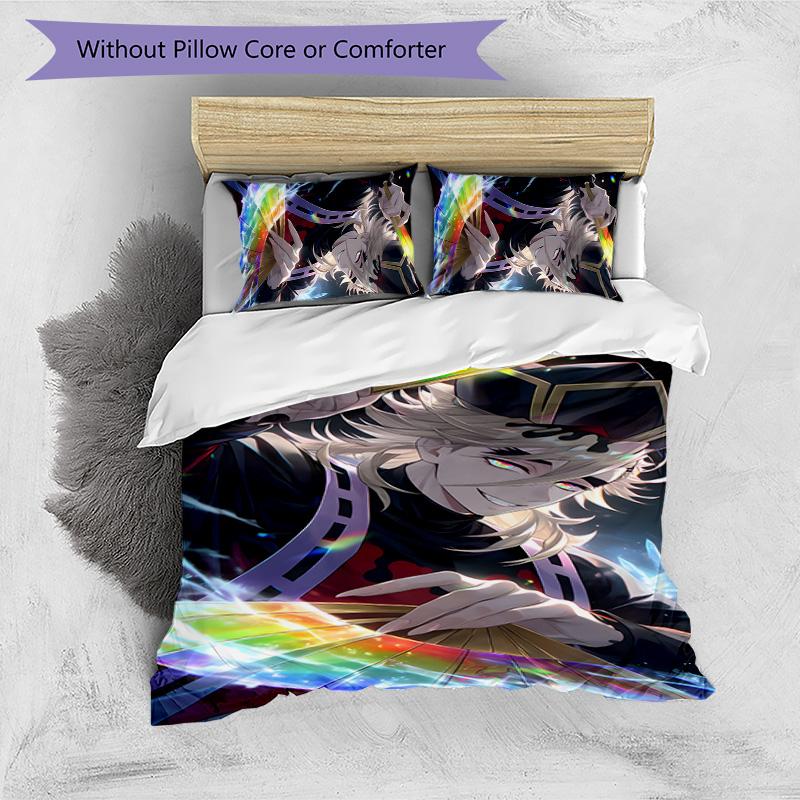 3pcs douma1 Design Cover Set - HD Printed Bedding with 1 Cover and 2 Pillowcases - Perfect for Home and Dorm Decor
