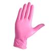 100pcs Nitrile Glove Disposable Powder Free Food Grade PVC Rubber Nitrile Cleaning Glove Pink M