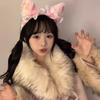 Cute Plush Headband Bowknot Hair AccessoryHeaddress for Fashionable Lady Women and Sweet Style Enthusiasts