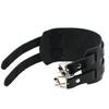 Vintage Genuine Leather Punk Bracelet Double Buckle Wide Cuff Wristband for Men Women Gothic Jewelry