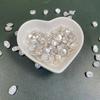 Irregular 7-8mm Bright Silver Freshwater Pearl Beads for DIY Jewelry