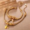 Fashion DIY Diverse Pendant Bracelet Non-fading Gold-plated Light Luxury Bracelet Jewelry