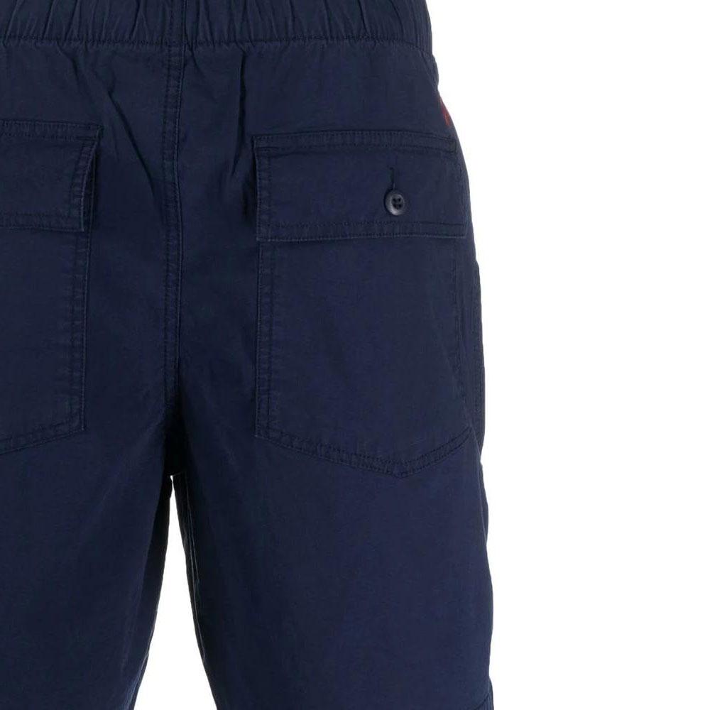 Polo Ralph Lauren SS23 Solid Color Elastic Drawstring Waist Straight Leg Casual Shorts Men Shorts Blue 710834706-001