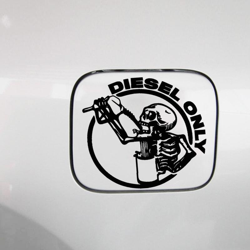 5Pcs Decorative Car Personalized And Creative Laser Decals Pickup Truck 15X15Cm Off-Road Truck Skull Gasoline Cap Stickers