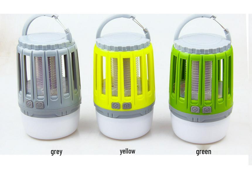 Solar-Powered LED Camping & Indoor Electric Mosquito Repellent Lamp with USB Charging