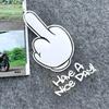 Middle Finger Refletor Moto Stickers Motorcycle Accessories Decals for Honda PCX125 Yamaha R1 Kawasaki z900 'HAVe A Nice DAY ! '