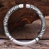 Bangle for Men and Silver Dragon Protection from Good Engraved Dragon Amulet Fashion Accessory Women, Bracelet, Bracelet, Evil, Luck, Pattern, Bangle,
