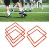 5 Pcs Agility Training Rings Multifunctional Quadrilateral Physical Speed Training Rings for Basketball Football Orange