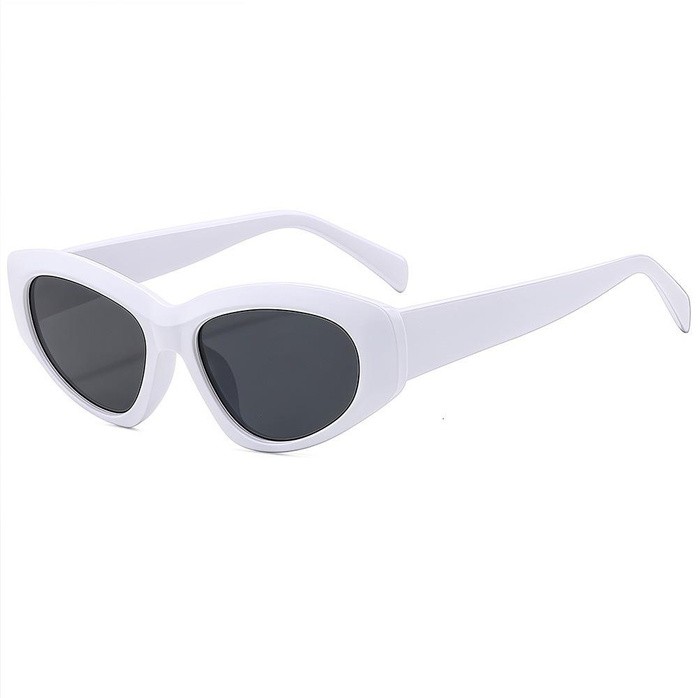 

New Fashion Retro Cat Eye Women Sunglasses Y2K Personality Jelly Color UV400 Protection Stylish Casual Sun Glasses as picture