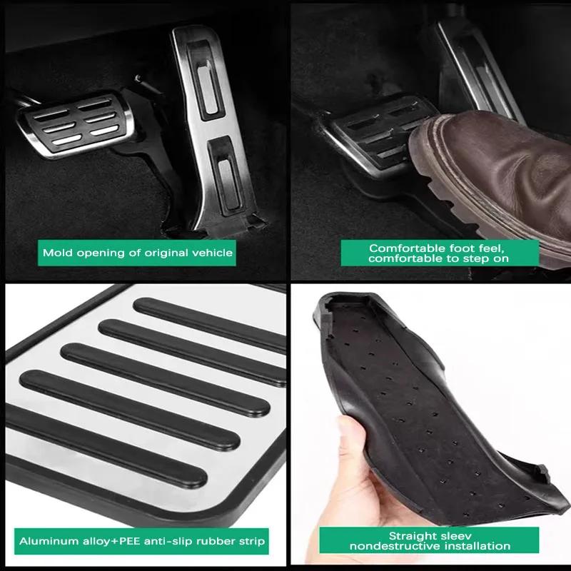 AT MT Car Pedals For Hyundai Santa Fe TM 2020 2025 2025 2025 Car Foot Pad Rest Covers Set Brake Pedal Accelerator Car Acessories