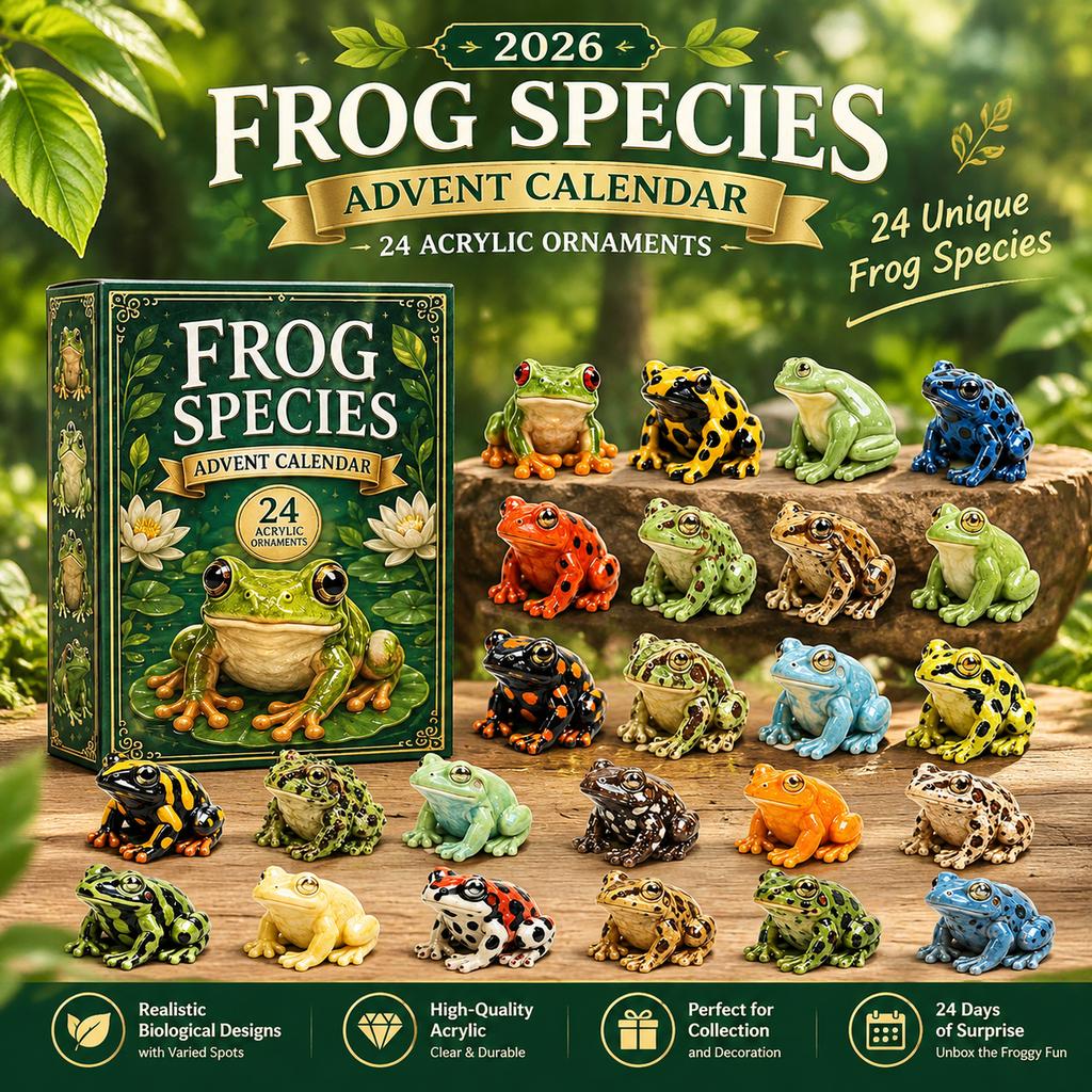 2026 Acrylic Frog Themed Advent Calendar Blind Box