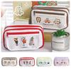 Cosmetics Storage Korean Pencil Bag Animal Bear Dog Makeup Bag Cartoon Pencil Case  Student