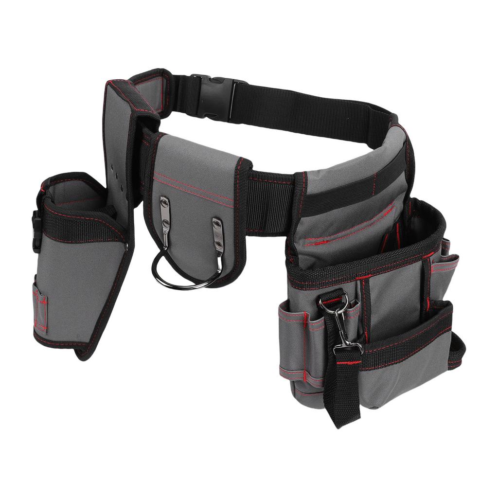 Cinto de Ferramentas Multifuncional Destacável Ajustável Tecido Oxford Bolsa de Cintura para Ferramentas para Eletricista Carpinteiro Encanador