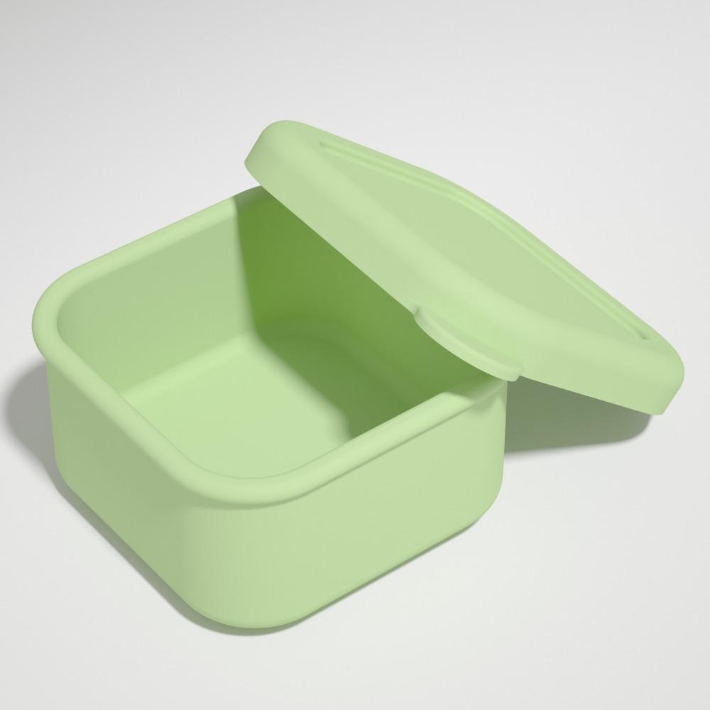 Neue weiche Silikon-Eiswürfelform, versiegelte, auslaufsichere Gefrierbehälter mit Deckel, Lebensmittelbehälter, Kinder-Bento-Box für Outdoor-Reisen