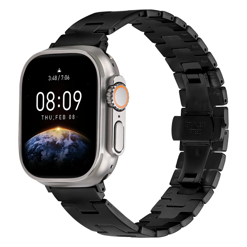 Replacement Strap for Apple Watch Series 10 Ultra 9 8 7 SE 6 5 4 3 2 1 46mm 49mm 45mm 44mm 42mm H Type Metal Watch Band