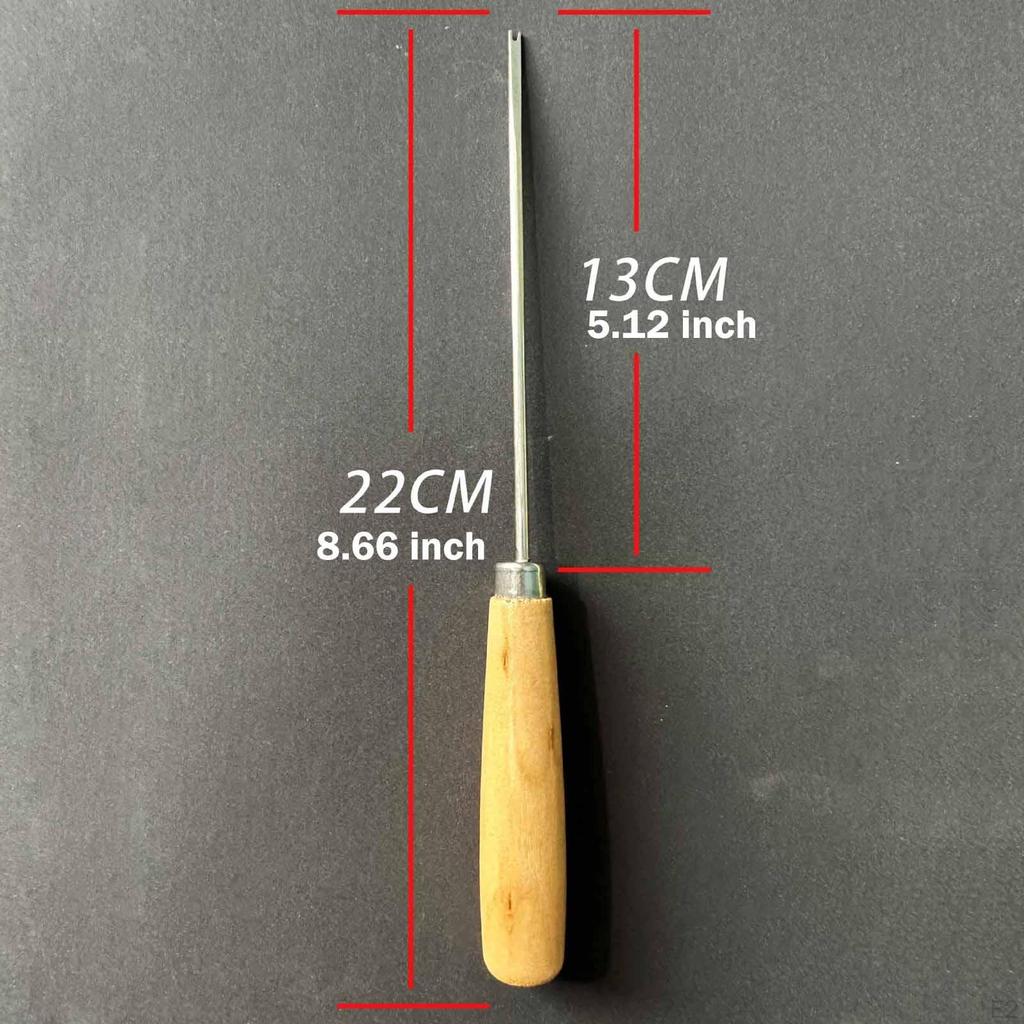 4x DIY Handcraft Stuffing Tool with Wooden Handle Doll Hair Rerooting for Sewing