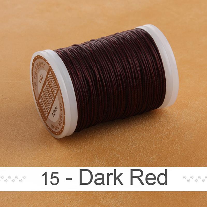 2021 Leather Craft Sewing Leather Round Wax Thread 0.6 Mm Round Wax Thread