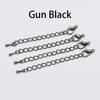 10/20pcs 50 70mm Tone Extension Tail Chain Lobster Clasps Connector For DIY Jewelry Making Findings Bracelet Necklace Supplies