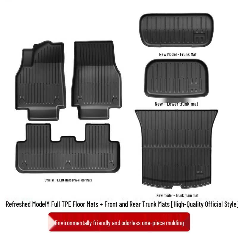 All-Inclusive Floor and Trunk Mats for Tesla Model 3/Y Refresh