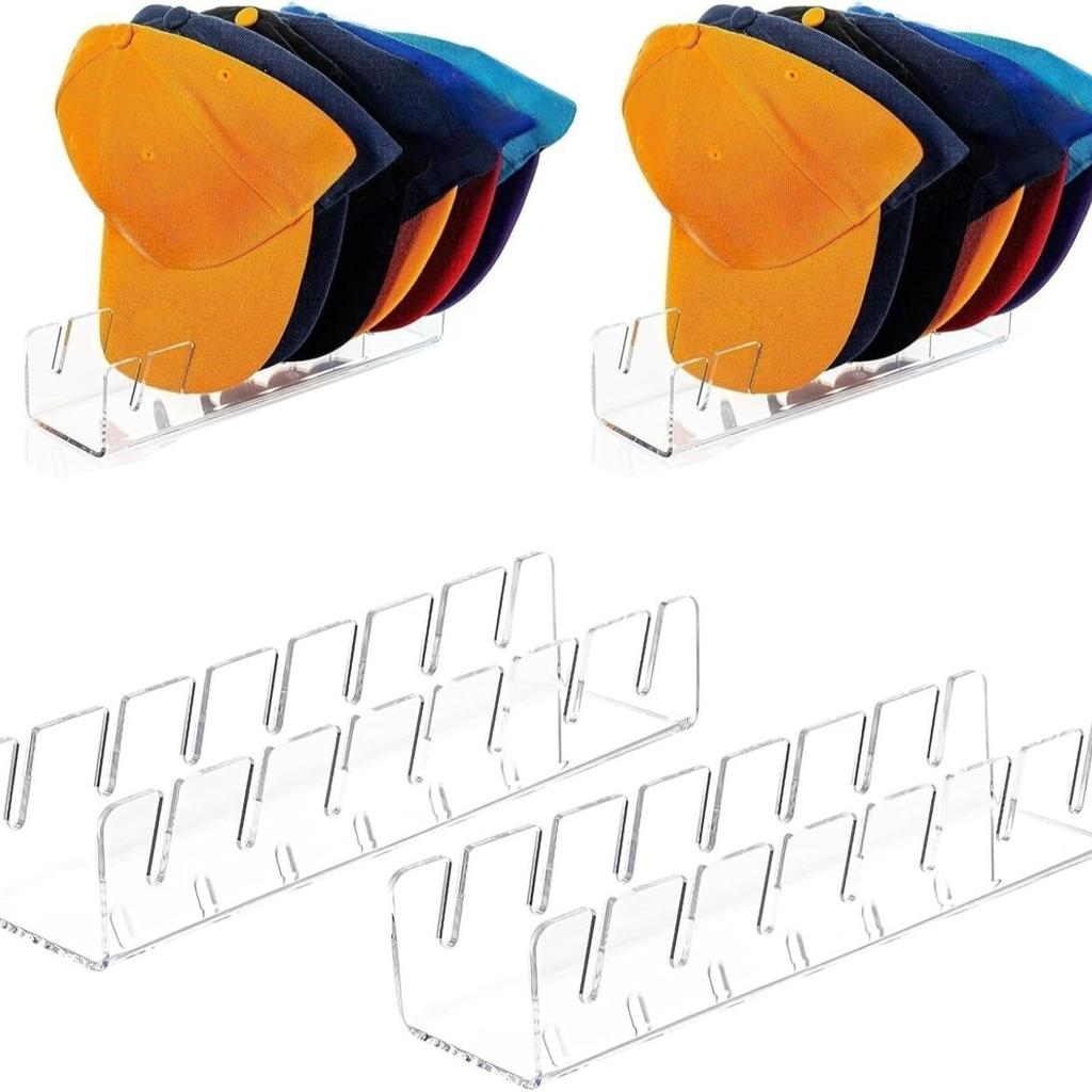 Hat Stand for Baseball Caps No Install Acrylic Hat Organizer for Baseball Caps Storage Organizer Hat Racks Hat Holder Display and Organization