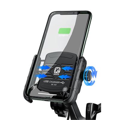 Motocykl zpětné zrcátko Držák telefonu Podpora USB nabíjení Vodotěsný