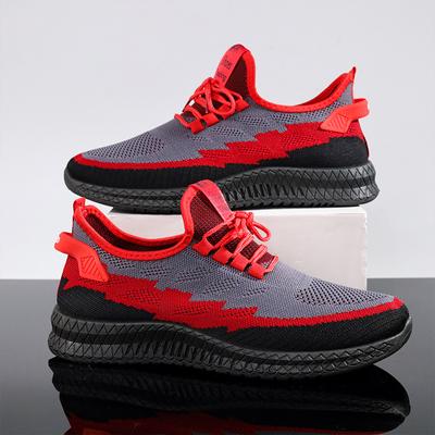 Casual Men'S Shoes Breathable Flying Weaving Versatile Running Sports Shoes Men'S Trend Comfortable