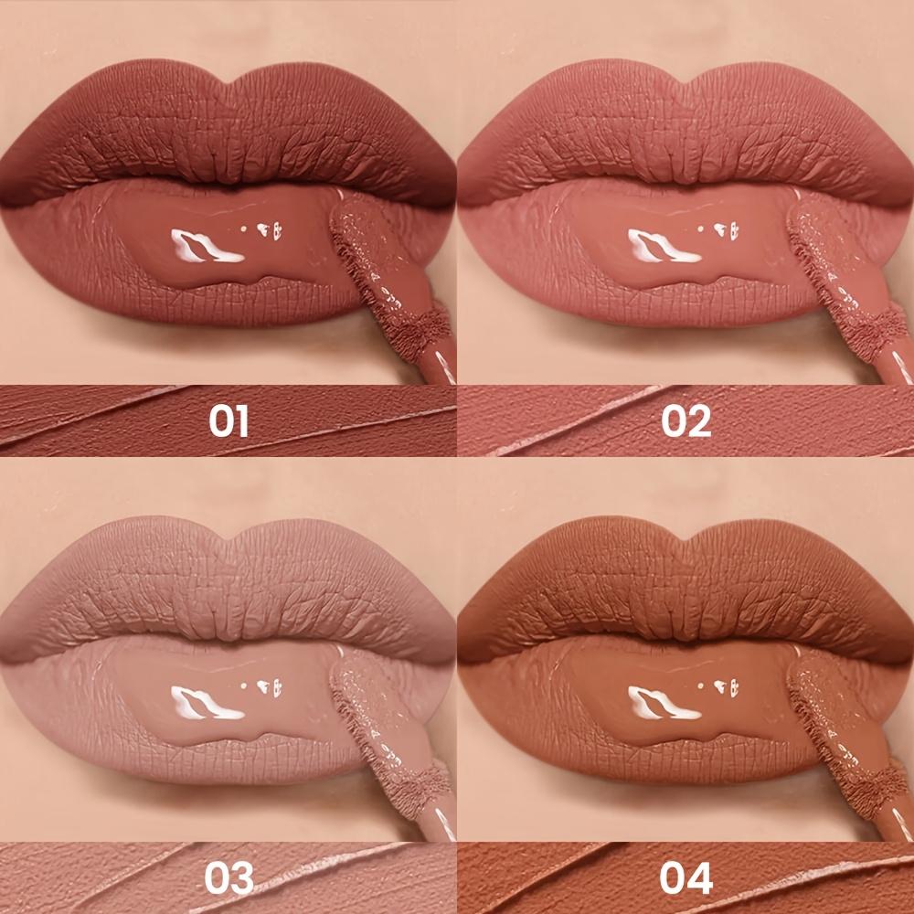 Matter Lipgloss Cremige Textur, Geschmeidig & Langhaltend Nude Mattes Finish, Perfekt für Perfekte Lippen, Halloween-Geschenk, Matter Lipgloss, Matter Lippenstift