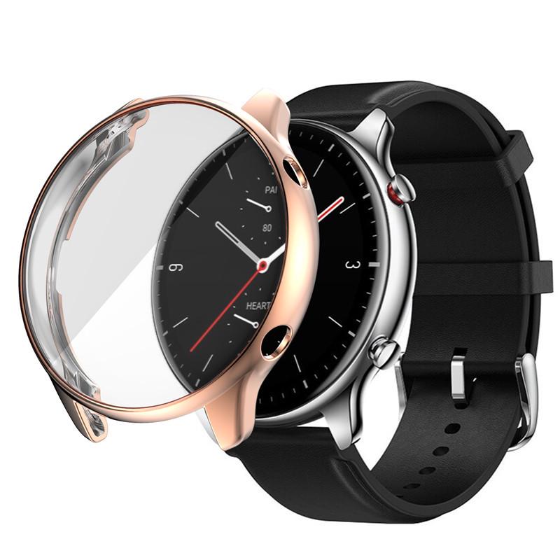 Compatible TPU Electroplated Watch Cover for Huami Amazfit GTR 2/GTR 2e - Full Coverage & Drop-Proof Protection.