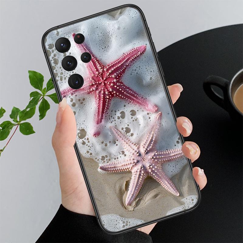 Phone Case For Samsung A17 A55 A16 A56 A35 A15 A53 A54 A33 A34 A25 A05S A52 A52S A07 A26 A06 Ocean Starfish