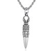Titanium Steel Diamond Pestle Gawu Can Be Opened Pendant Necklace Pendant Bullet Six Character Mantra Removable Retro Men