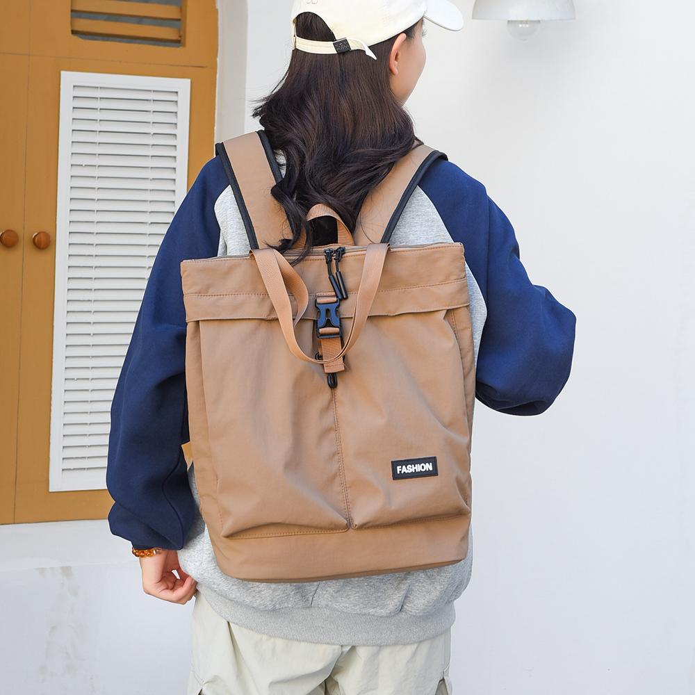 Dual-use Backpack Men Women Large Capacity Shoulder Tote Bag Handbag Lightweight Water-repellent Travel Backpack